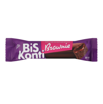 Батончик бісквітний Brownie BisKonti Konti м/у 35г