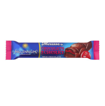 Шоколад молочний з мусовою та вишневою начинкою Chocolate&Cherry Mousse Millennium м/у 33г