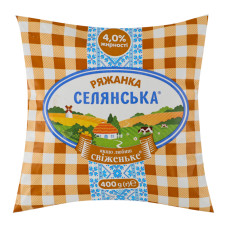 Ряжанка 4% Селянська м/у 400г