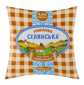 Ряжанка 4% Селянська м/у 400г