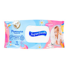 Серветки вологі дитячі Ромашка Superfresh 72шт