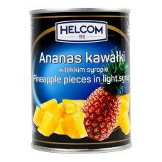 Ананаси шматочки в легкому сиропі Helcom з/б 565г