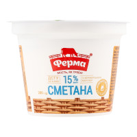 Сметана 15% Ферма ст 200г