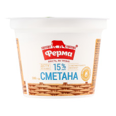 Сметана 15% Ферма ст 200г