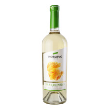 Вино 0.75л 9.5-14% біле сухе Chardonnay Koblevo пл