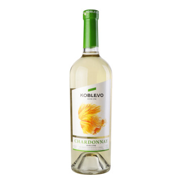 Вино 0.75л 9.5-14% біле сухе Chardonnay Koblevo пл