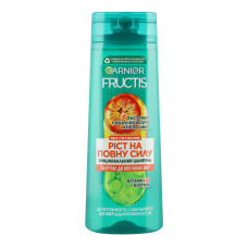 Шампунь для тонкого схильного до випадання волосся зміцнювальний Ріст на повну силу Garnier Fructis 400мл