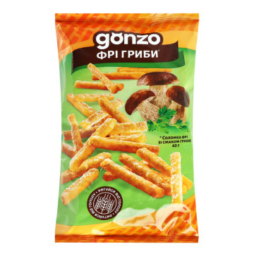 Соломка фрі зі смаком грибів Gonzo м/у 40г