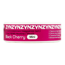 Подушечки нікотиновмісні 1.5мг ZYN Mini Black cherry 15х0.4г