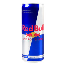 Напій енергетичний безалкогольний сильногазований з таурином Red Bull Energy drink з/б 250мл