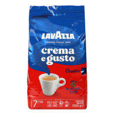 Кава натуральна смажена в зернах Classico Crema E Gusto Lavazza м/у 1кг