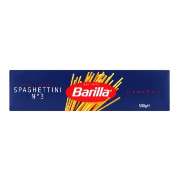 Вироби макаронні з твердих сортів пшениці Spaghettini №3 Barilla к/у 500г