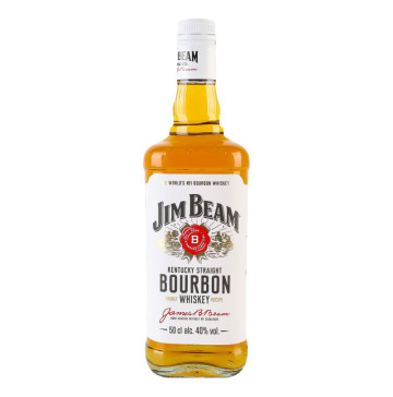 Віскі 0.5л 40% Bourbon White Jim Beam пл