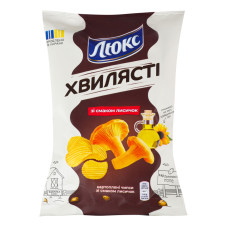 Чипси картопляні зі смаком лисичок Хвилясті Люкс м/у 125г
