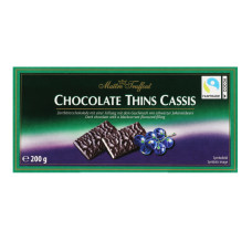 Шоколад чорний Thins Cassis Maitre Truffout к/у 200г