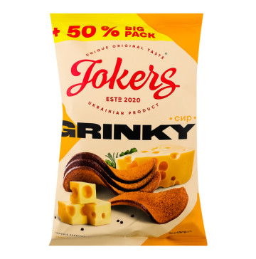 Грінки житньо-пшеничні Сир Jokers м/у 120г