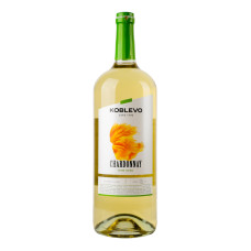 Вино 1.5л 9.5-14% біле сухе Chardonnay Koblevo пл