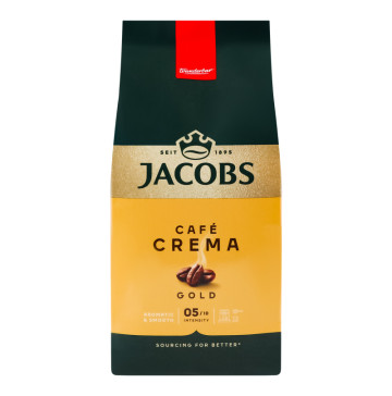 Кава натуральна смажена в зернах Gold Crema Jacobs м/у 500г