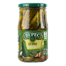 Огірки мариновані слабокислі Верес с/б 770г