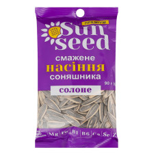 Насіння соняшника смажене солоне Преміум SunSeed м/у 90г