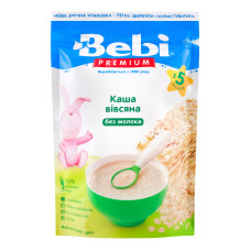 Каша безмолочна суха для дітей від 5міс швидкорозчинна Вівсяна Bebi Premium д/п 200г