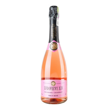 Вино ігристе 0.75л 11% рожеве брют Ludovicus XIV пл
