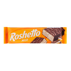 Вафлі глазуровані Milk Roshetto Roshen м/у 34г