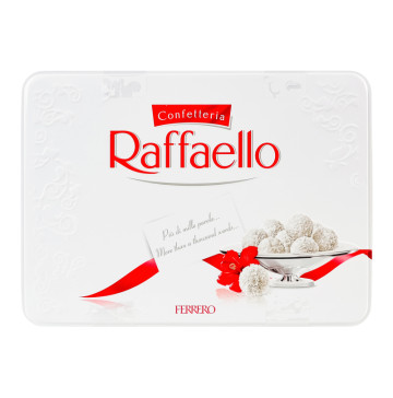 Цукерки хрусткі у кокосовій стружці з цілим мигдальним горіхом Raffaello з/б 300г