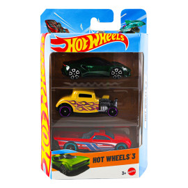 Подарунковий Набір з 3-х базових машинок Hot Wheels