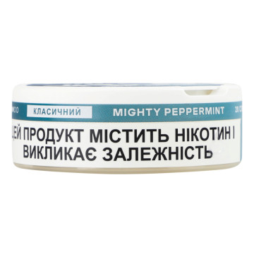 Подушечки нікотиновмісні безтютюнові Mighty peppermint Класичний Velo 20х0.7г