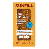 Хлібці з грибами SunFill к/у 100г