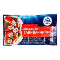Завиванчики крабові заморожені Водний світ в/у 300г