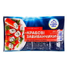 Завиванчики крабові заморожені Водний світ в/у 300г