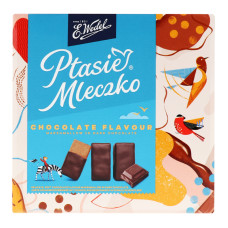 Цукерки шоколадні з шоколадною начинкою Пташине молоко E.Wedel к/у 360г