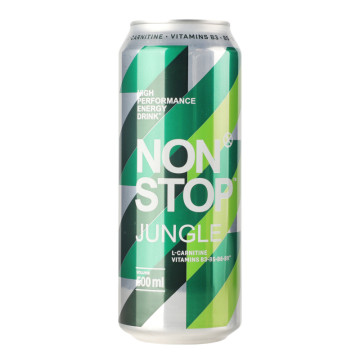 Напій енергетичний безалкогольний сильногазований Еволюшн фреш Jungle Non Stop з/б 0.5л