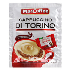 Напій кавовий розчинний з темним шоколадом MacCoffee 3в1 Cappuccino Di Torino м/у 25г