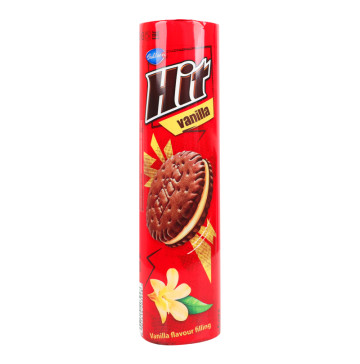 Печиво двошарове з начинкою з ароматом ванілі Vanilla Hit м/у 220г