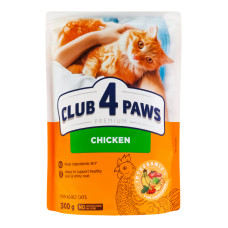 Корм сухий для дорослих котів Курка Premium Club 4 Paws д/п 300г