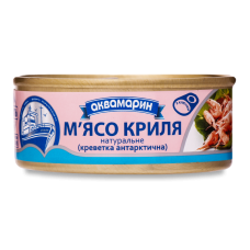 М'ясо криля натуральне Аквамарин з/б 100г