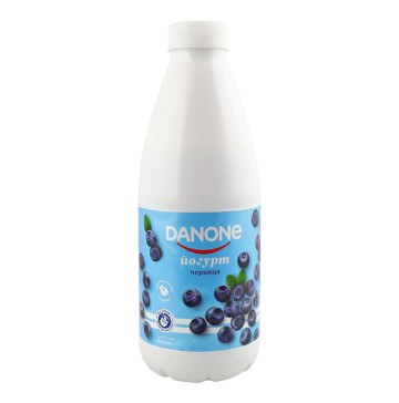 Йогурт 1.5% питний Чорниця Danone п/пл 800г