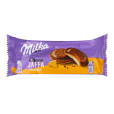 Печиво бісквітне вкрите молочним шоколадом Orange Jelly Choco Jaffa Milka м/у 147г