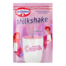 Суміш для приготування коктейлю суха на основі молока з полуничним смаком Milkshake Dr.Oetker м/у 33г