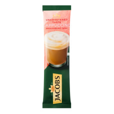 Напій кавовий розчинний без додавання цукру Jacobs 3в1 Cappuccino Unsweetened м/у 14г