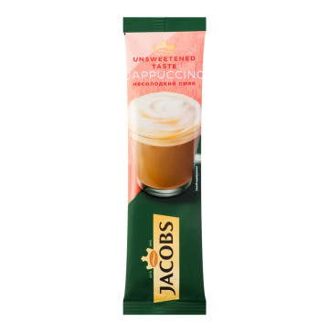 Напій кавовий розчинний без додавання цукру Jacobs 3в1 Cappuccino Unsweetened м/у 14г