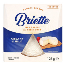 Сир 60% м’який Вершковий м'який Briette к/у 125г