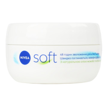 Крем для обличчя рук та тіла інтенсивний зволожуючий Soft Nivea 100мл