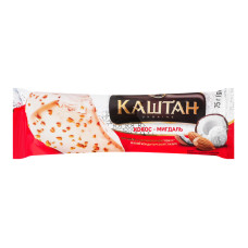 Морозиво в білій кондитерській глазурі Кокос-мигдаль Каштан м/у 75г
