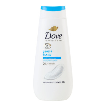 Гель для душу Exfoliating minerals Gentle scrub Dove 225мл