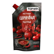 Кетчуп пастеризований Шрірача гострий Торчин д/п 200г