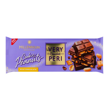 Шоколад молочний з начинкою печивом та арахісом Very Peri Millennium м/у 270г